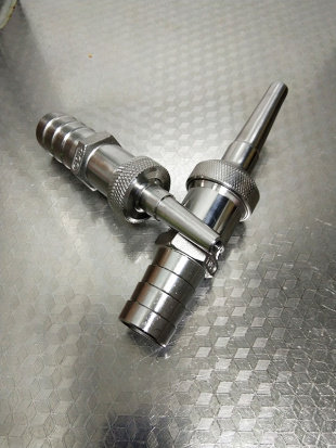 304 stainless steel water gun spray head car wash water jet head high-pressure water gun head punching pig ring flush with water gun