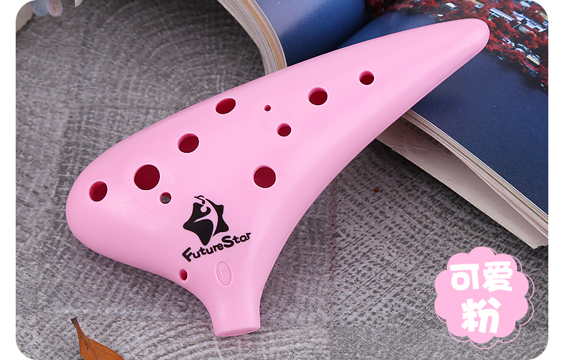 Ocarina 12 người mới bắt đầu gửi sách giáo khoa học sinh nhạc cụ alto C nhựa trẻ em AC nhựa chống vỡ mục nhập Ocarina - Nhạc cụ dân tộc mua đàn cổ cầm