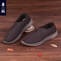 Shan Li Shangyuan summer mens casual shoes Retro Zen shoes Chinese style cloth shoes Sandals Monk lay shoes Monk shoes