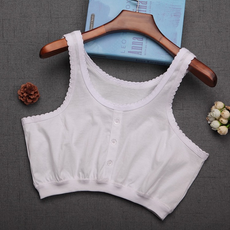 Áo len cotton mùa hè cho mẹ cỡ lớn áo ngực nữ trung niên cotton không có vành áo lót đồ lót cho người già thoải mái - Áo vest áo lót cho con bú