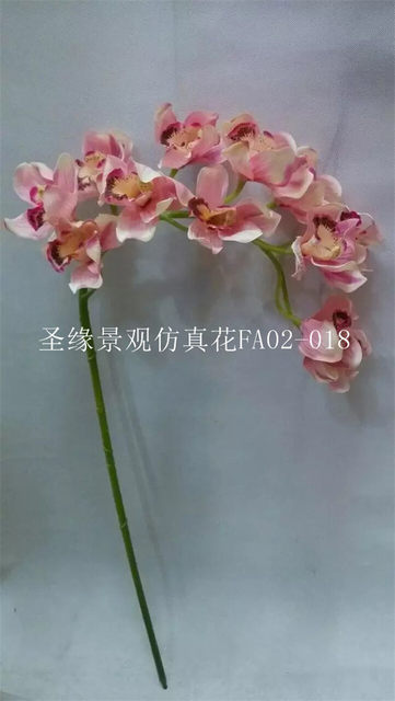 Cymbidium orchid gum flower simulation ຫ້ອງຮັບແຂກສະແດງດອກໄມ້ເຂດ vase ຂ້າງຕູ້ໂທລະພາບ