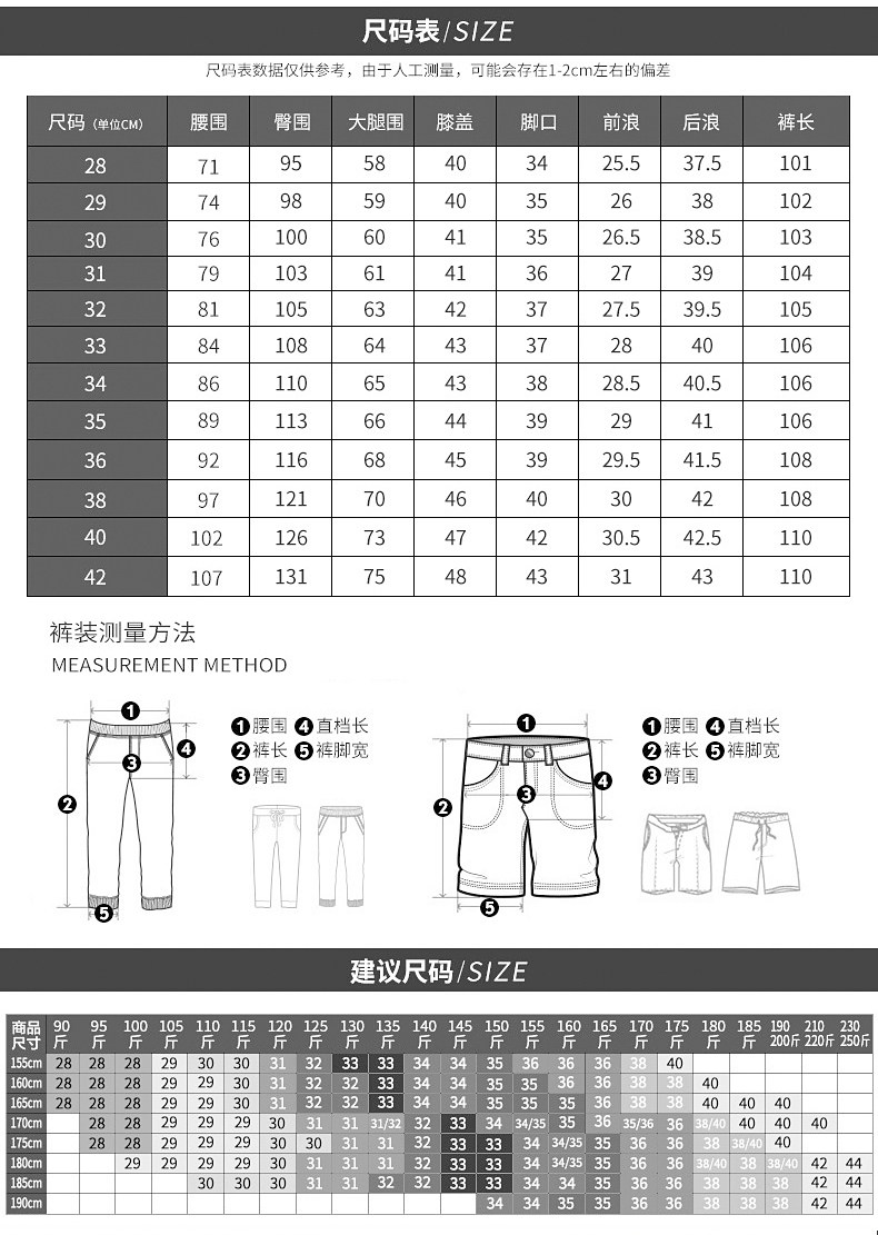 奥梵绅 男士修身加绒款 商务休闲牛仔裤 图7