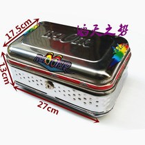 Motorcycle electric car battery car bicycle stainless type small square box trunk trunk rear trunk storage box small