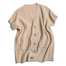 APC customised lamb fluff V collar sweater waistcoat waistcoat waistcoat for womens fall outside wearing knit cardiovert short sleeve camper