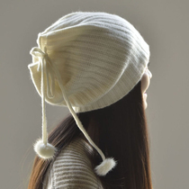 APC Kaiji Mi Warm Recommendation Winter New Products Fashion Knitted Laces Parent-child Neck Cover Pure Cashmere Hat Dual-use