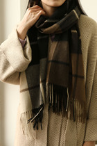 APC new recommended 22 spring checkered cashmere scarves 100 hitch warm flow Su shawl Inn wind universal long