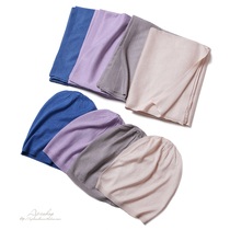 APC new share 21ss Italian designer high-branch crypto-blend fine woven silk scarf hat two-piece set