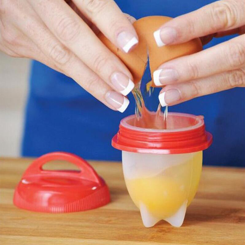 ca nấu mì Trứng ốp la mới ăn sáng nhà bếp không dính silicone dễ dàng mini nhỏ hấp trứng sáu gói - Nồi trứng nồi lẩu điện mini của lock&lock