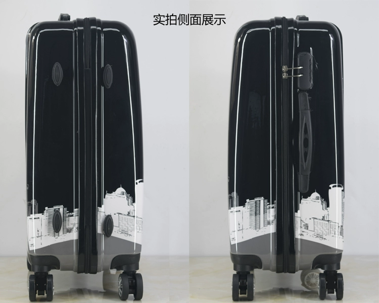 Vali dễ thương nữ sinh viên 20 inch vali phổ bánh xe 24 inch Hàn Quốc xe đẩy trường hợp hộp mật khẩu hộp mật khẩu