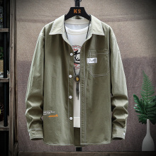 格子衬衫男ins网红风秋天衬衣休闲宽