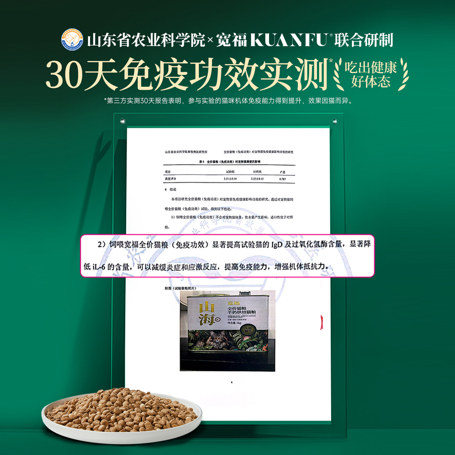 Kuanfu Shanhai Baked Cat Food, Low-Temperature Baked, High Meat Content, Nutritional Complete, Grain-Free, J-Formula, Main Food for Kittens