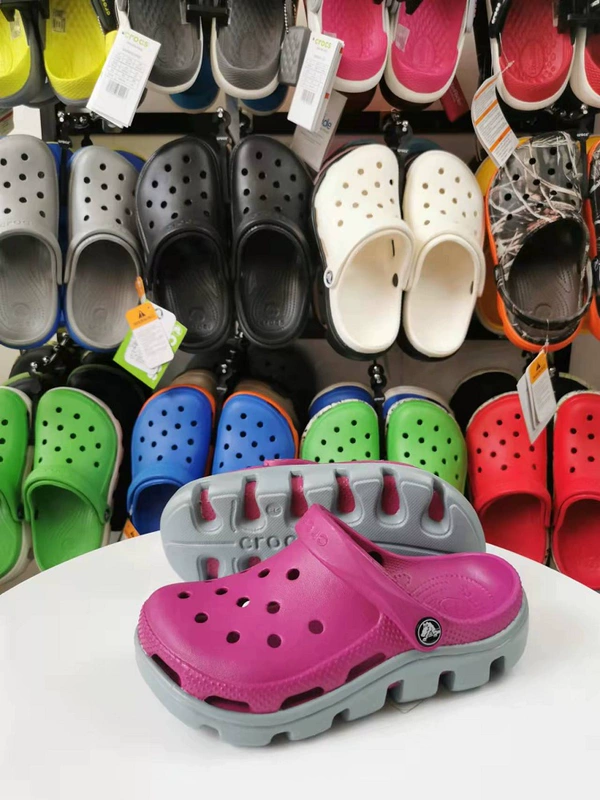 Giày đi biển Crocs giày nam Crocs thể thao Dieter lỗ đôi mẫu đế dày dép quai hậu 11991