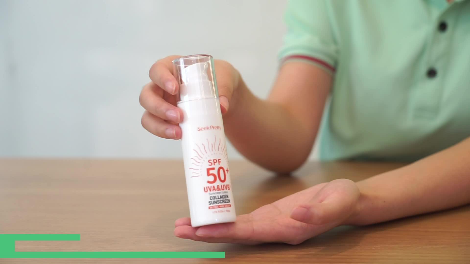 Korean Spf 50 Niacinamide Vitamin C Face Sunscreen Cream Brightening