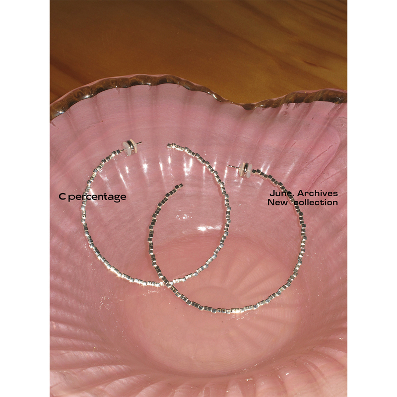 C Percentage Flash Style Cool and Simple Classic Fashion Earrings with a Sense of Design