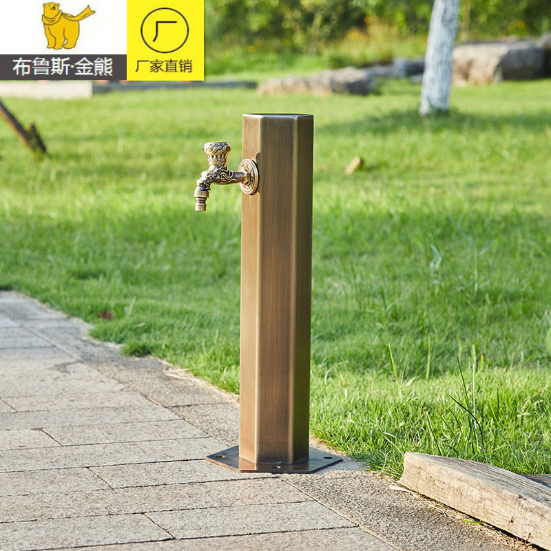 304 stainless steel floor outdoor tap water hydrant outdoor patio garden imitation ancient multifunction anti-frost column tap