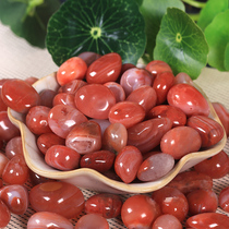 Red pebbles southern red agate stone fish tank landscaping ornaments real stones Yuhua stone raw stones natural colorful stones