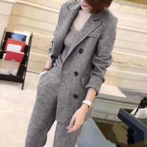 Special price 269 High Sensation Fried Street Professional West Suit Wool Coat Woolen Suit Suit Women Autumn Winter Foreign Air
