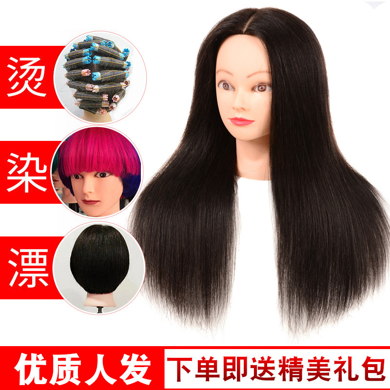 Hairdressing Human Head Model All Real Hair Apprentice Haircut Male Head Fake Human Head Model Head Haircut Fake Human Head Model Type Head Live-action Hair