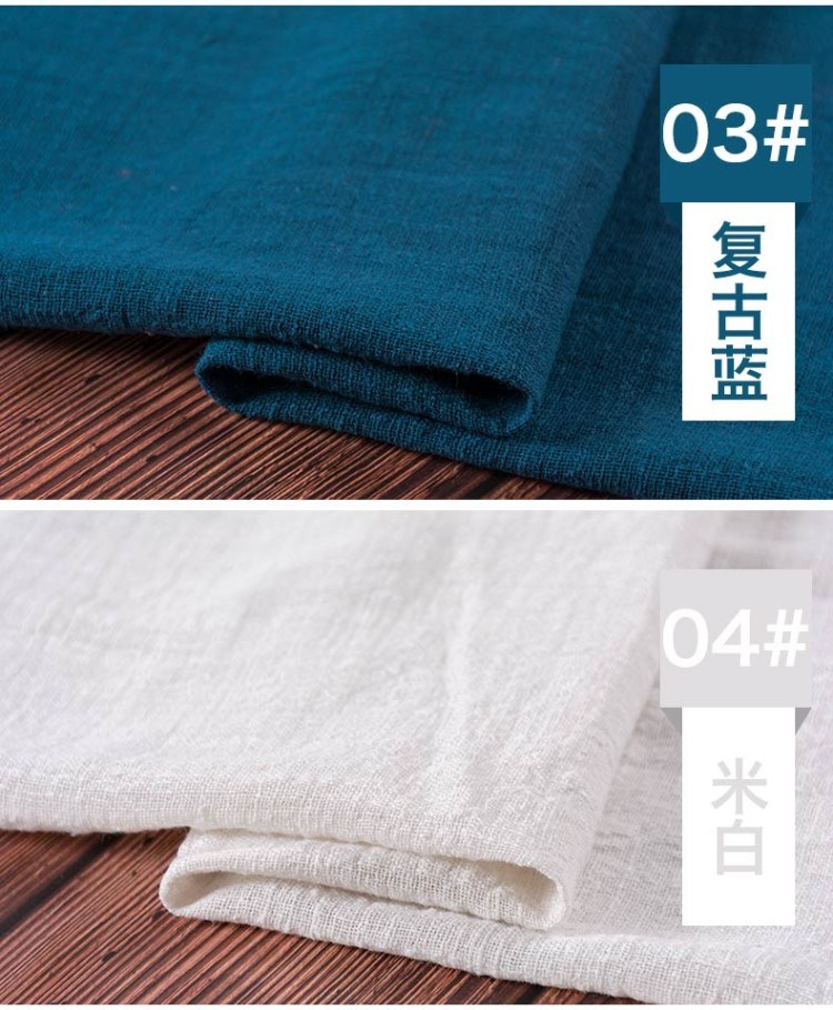 Vải bố vải lanh phần vải lanh mềm 2018 quần áo sườn xám bằng vải cotton và quần vải lanh vải cotton thoáng khí - Vải vải tự làm vai thô