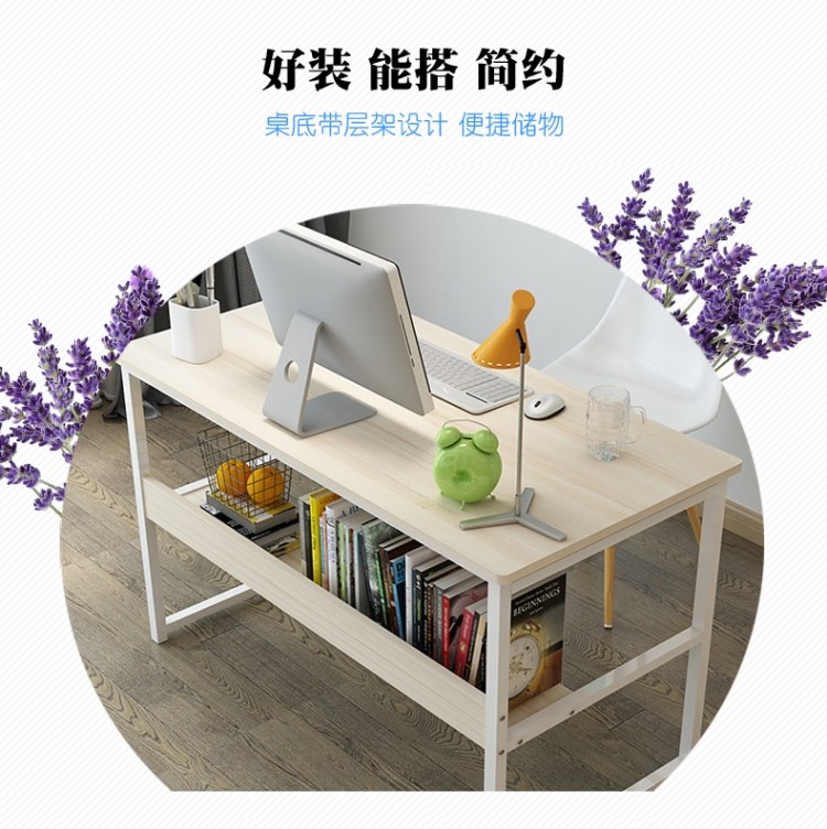 Kết hợp máy tính để bàn cô gái cô gái bàn hội nghị đứng lên bàn nhà màu hồng máy tính bàn đơn giản lưu trữ neo - Bàn bàn để laptop