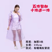5 bộ áo mưa dành cho nam và nữ dùng một lần mưa chia quần mưa đặt giày che áo thun dày 6
