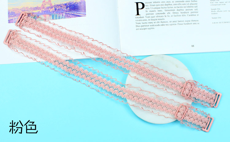 Đầm lệch vai ren rộng vai đồ lót vô hình trong suốt liền mạch gợi cảm nữ từ cổ áo chống trượt dây đeo áo ngực hoang dã dây áo lót đẹp