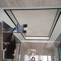 Integrated ceiling honeycomb large board Yin and Yang angle line slot staggered layer cladding beam secondary ceiling aluminum beam honeycomb panel aluminum beam