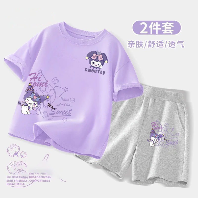 🌟 儿童夏装卡通两件套：轻松穿搭，清凉夏日！👗-套装-淘宝好物网