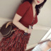 Áo len dệt kim nữ mùa thu đầu mùa thu mỏng kiểu Hồng Kông Áo len cổ chữ V gợi cảm Áo dài tay ngắn cutout đầu mùa thu mùa hè - Đan Cardigan thời trang nữ Đan Cardigan