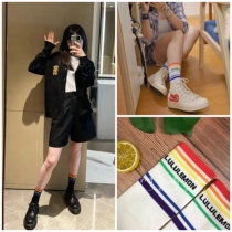 Lululemon Tale to Tell yoga exercise daily recreational antibacterial stockings