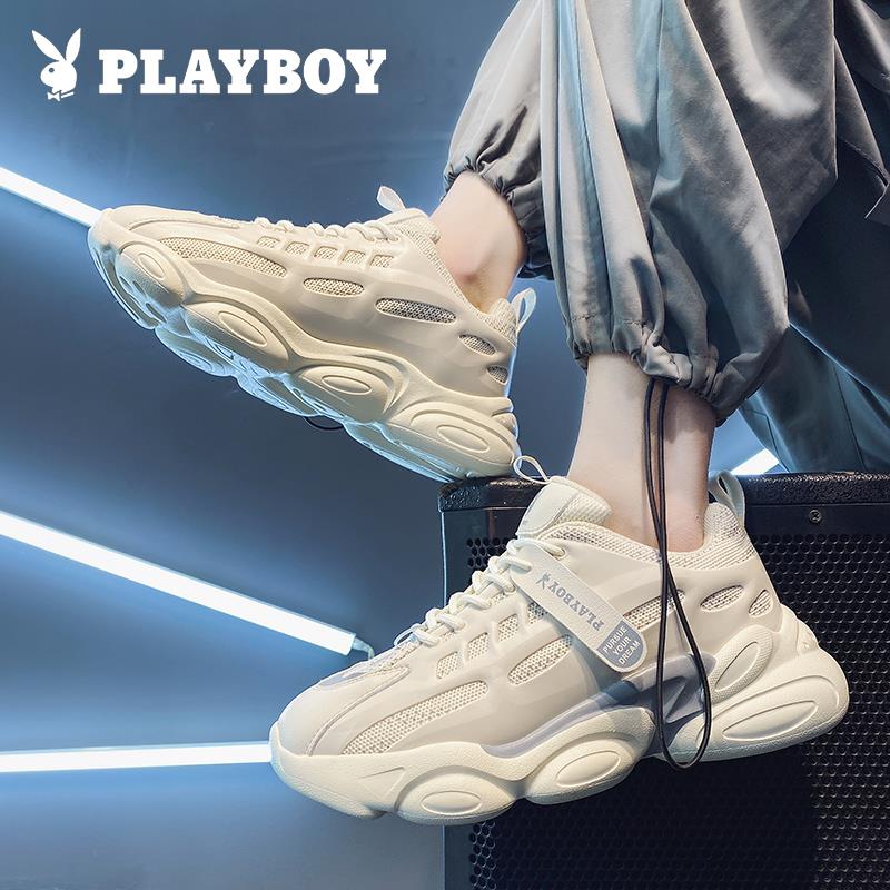 Flowers Playboy Men Shoes 2022 New Spring Men's Old Daddy Tide Shoes Casual 100 Hitch Sneakers