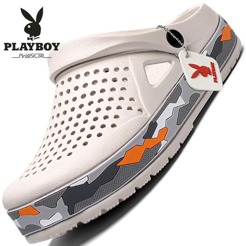 Flowers Playboy Men Shoes Spring Summer New Cave Shoes Casual 100 Hitch Sandals Shoes Beach Shoes Breathable Comfort Youth Tide Shoes