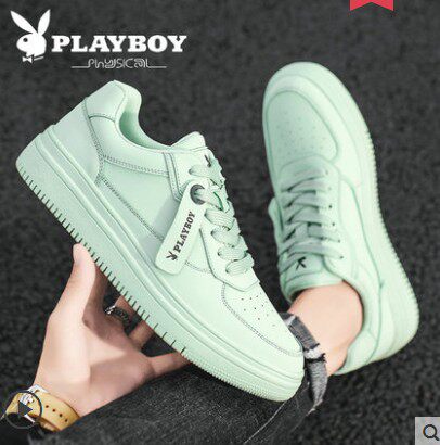 Playboy men's shoes 2021 spring new men's sports casual white shoes white student shoes men's board shoes