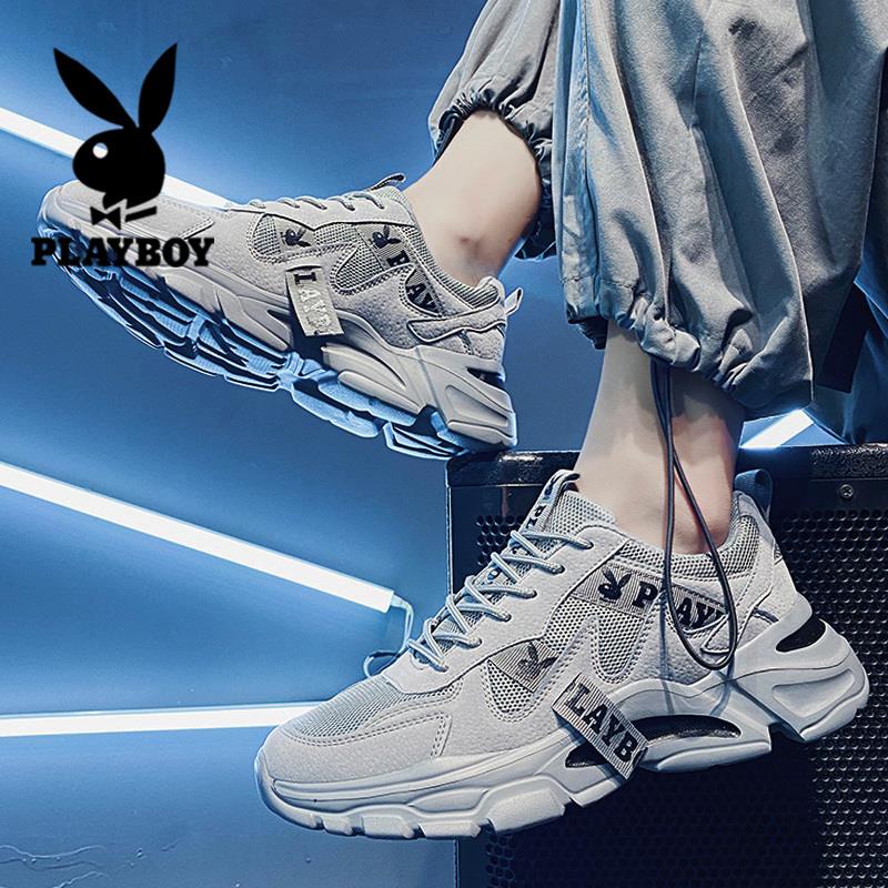 Flowers Playboy Men Shoes 2022 New Daddy Shoes Summer Breathable Mesh Surface Sports Casual Nets Red Ins Tide Shoes