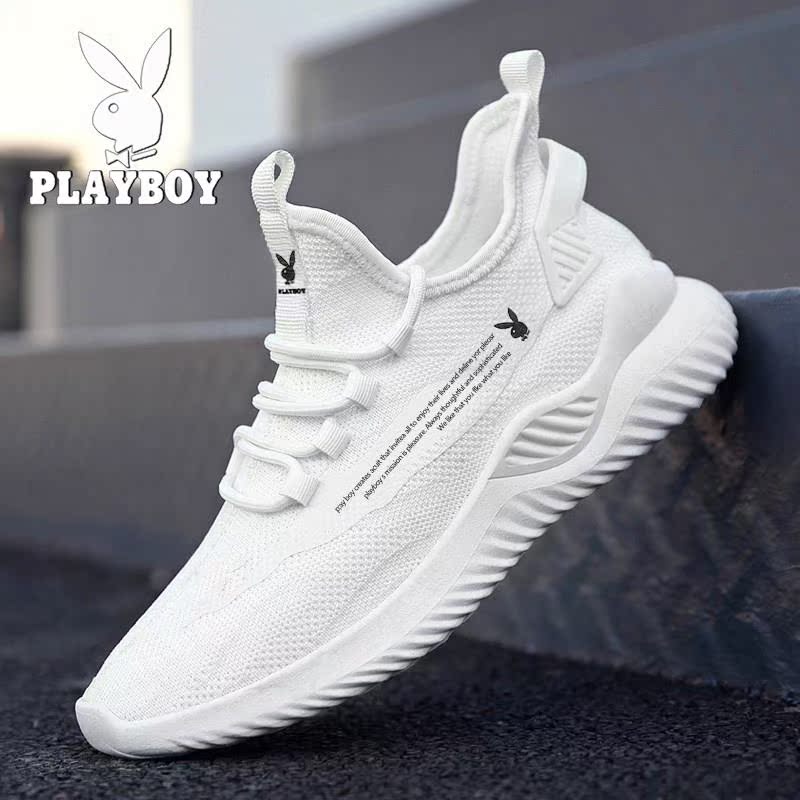 Floral Playboy men's shoes 2022 New trendy sports casual little white shoes 100 hitch mesh Coconut Tide Shoes Spring