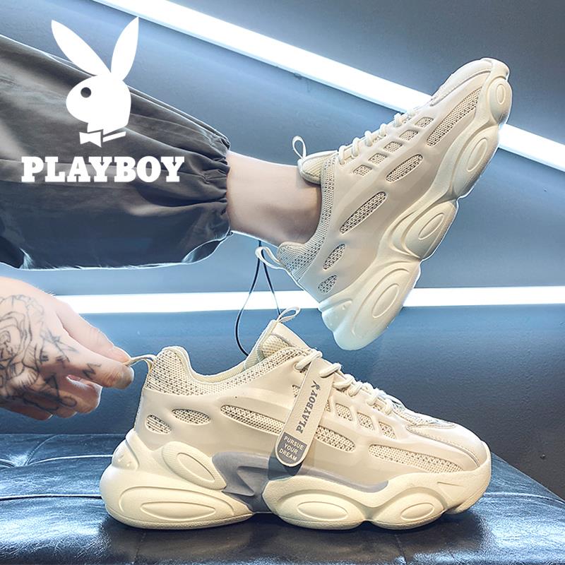 Flowers Playboy Old Daddy Shoe Men's Chains Casual Sports Men Shoes 2022 New Spring 100 Hitch A Little White Shoes