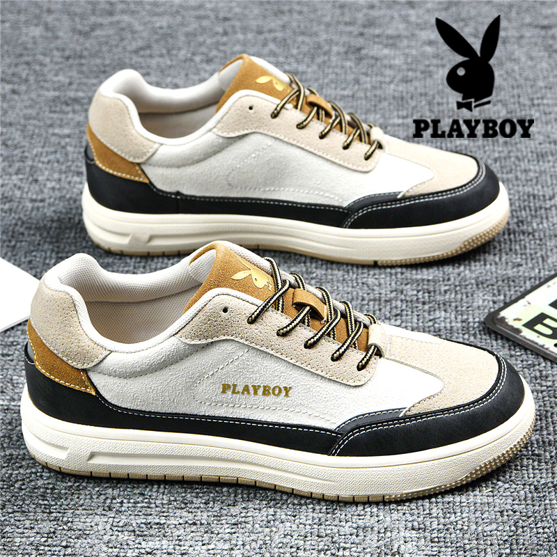 Playboy men's shoes 2021 summer new men's sports casual shoes trend low skateboard shoes Joker tide shoes