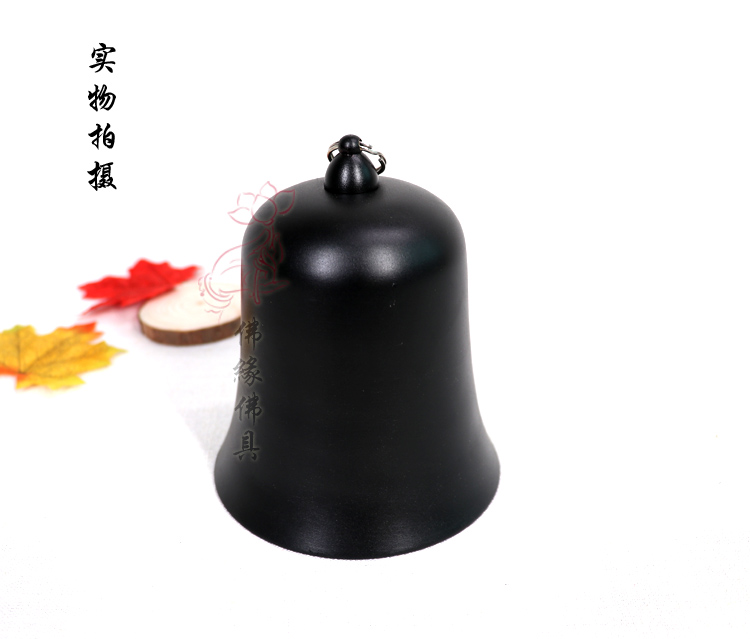 Taiwan origin imported roasted black pure copper with silver casting emperor bell 3 inch floor bell hanging bell bell hand ringing bell