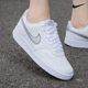 ເກີບຜູ້ຍິງ NIKE Nike AJ ເຮືອທຸງຢ່າງເປັນທາງການ Air Force One ກິລາລະດູຮ້ອນລະດູຮ້ອນໃຫມ່ແລະເກີບ sneakers ພັກຜ່ອນເກີບສີຂາວ