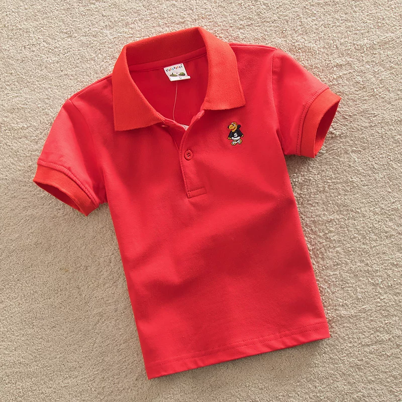 Поло Balacare? (Original: Children's polo, summer clothing for men and women, white cotton short sleeve T-shirt, with short sleeve)