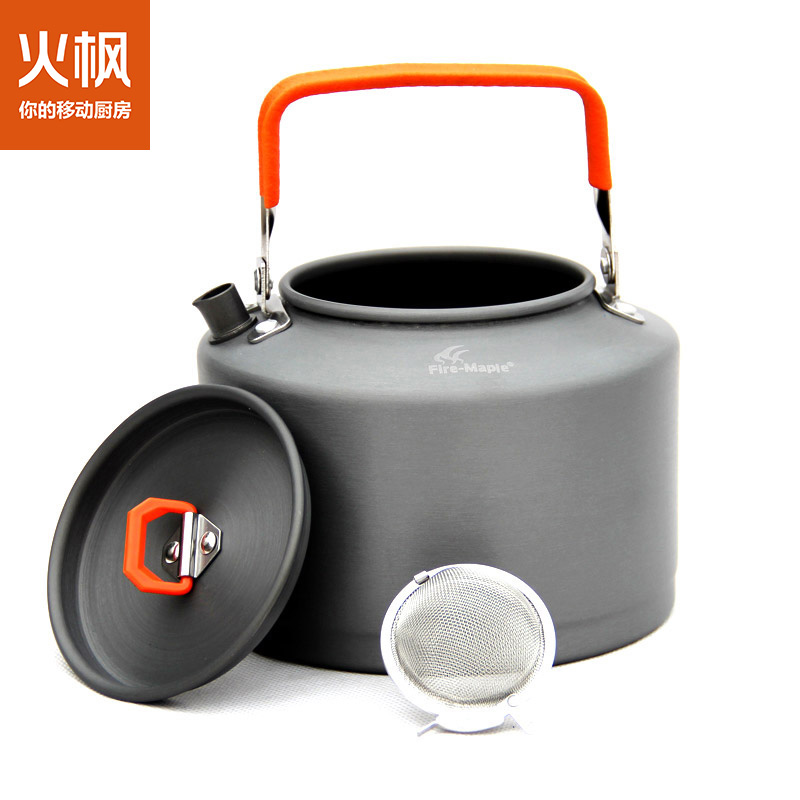 Fire Maple T4 Outdoor Teapot Open Kettle Wild Camping Wild Cooking Picnic Portable Aluminum Burning Kettle Coffee Pot 1 5L