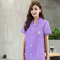 Фиолетовая одежда белый край короткие рукава