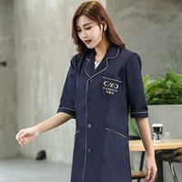 Тибетский синий пальто плюс золотой край седьмой рукав