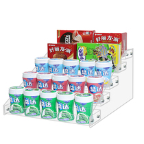 Acrylique Transparent Chewing Gum Show Shelves Supermarket Convenience Store Cashier Front Rack Snacks Small Shelf Betel Nut Shelf