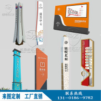 Hot-selling custom large stainless steel spiritual fortress aluminum profile luminous scenic spot guide sign sign stand-up sketch