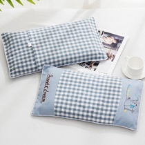 Childrens pillowcase Baby one-piece baby cotton pillowcase thickened cotton sweat-absorbing 30×50 cartoon small