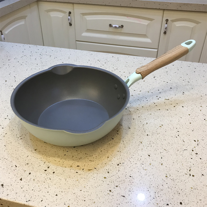 Upgraded New Product 24Cm/28Cm Frying Pan, Deep Frying Pan, Non-Stick Pan, Flat-Bottomed Pan, Wok, Household Induction Cooker, High Aesthetic Value
