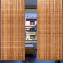 Bamboo Curtain Push-and-pull Folding Door Curtain Partition Screen Curtain curtain Living room Shop Home Decorative Partition Bamboo Curtain moving door