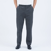 Мужские черно -белые полосатые штаны