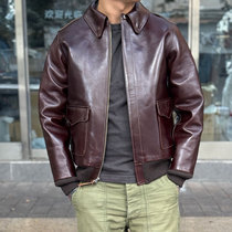 Y2 LEATHER store exclusive casein tannin vegetable tanned tea core horsehide retro A2 jacket